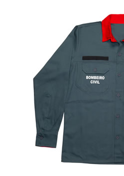 Camisa de bombeiro civil
